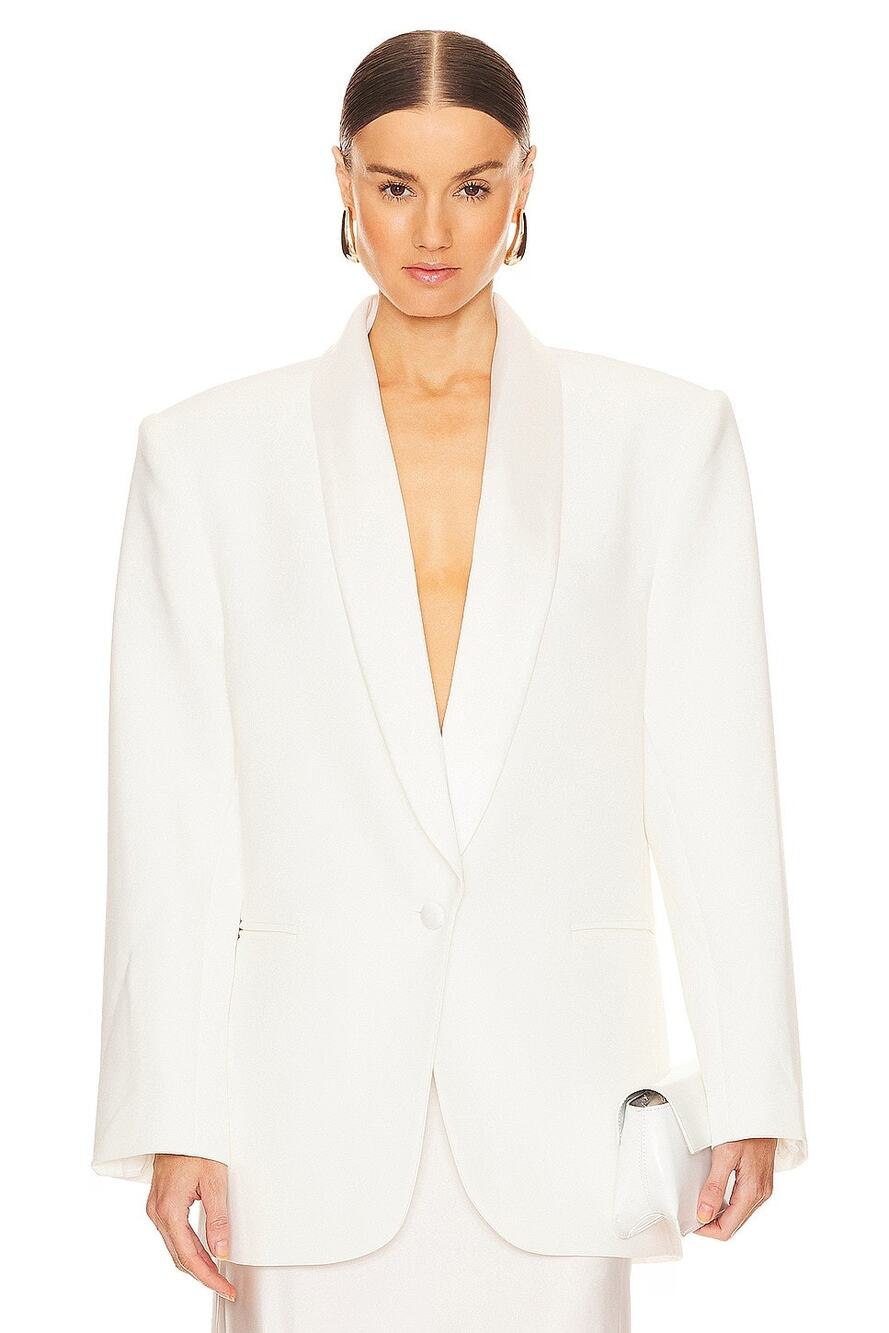 Ronny Kobo Everlan Blazer Jacket Career Oversized Boxy Preppy Work Office S